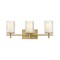 Z-Lite Grayson Vanity, 3-Light, 23 In.W x 5.75 In.L x 8.5 In.H, Modern Gold/Clear + Etched Opal 1949-3V-MGLD - alternate 8
